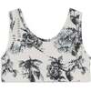 Celeste Sleeveless T-Shirt, Flowers Cru - T-Shirts - 1 - thumbnail