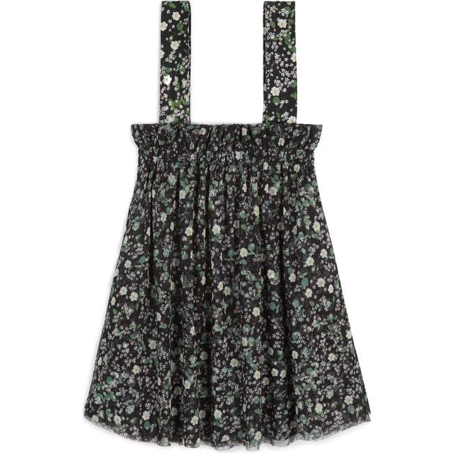 Celiana Tulle Gathered Skirt, Black Garden - Skirts - 5