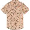 Bruno Short Sleeve Notched Lapel Shirt, Peach Garden - Shirts - 4