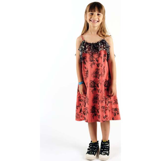 Assunção Dyed Sleeveless A-Line Dress, Flowers Cherry - Dresses - 2