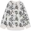 Bernardo Round Collar Sweatshirt, Flowers Cru - Sweatshirts - 5