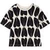 Gisela Short Sleeve T-Shirt, Coração Black - T-Shirts - 1 - thumbnail