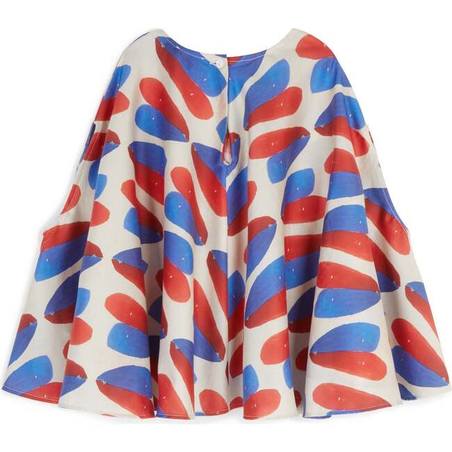 Hortensia Voluminous Cape-Like Blouse, Coração - Blouses - 4