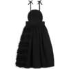 Amarilis Sleeveless Long Dress, Black - Dresses - 1 - thumbnail