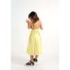 Amarilis Sleeveless Long Dress, Yellow Stripes - Dresses - 3