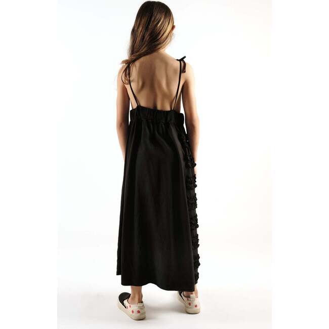 Amarilis Sleeveless Long Dress, Black - Dresses - 3