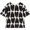 Gisela Short Sleeve T-Shirt, Coração Black - T-Shirts - 5