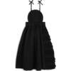 Amarilis Sleeveless Long Dress, Black - Dresses - 5