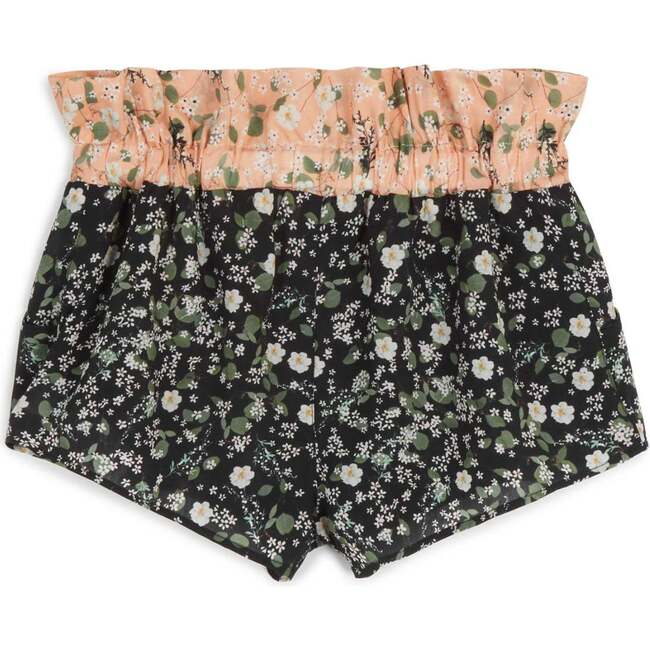 Adolfo Wide Leg Shorts With Paper Bag Waist, Garden - Shorts - 4