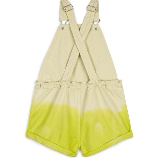 Fátima Dip-Dyed Short Dungarees, Dip Lime - Rompers - 6