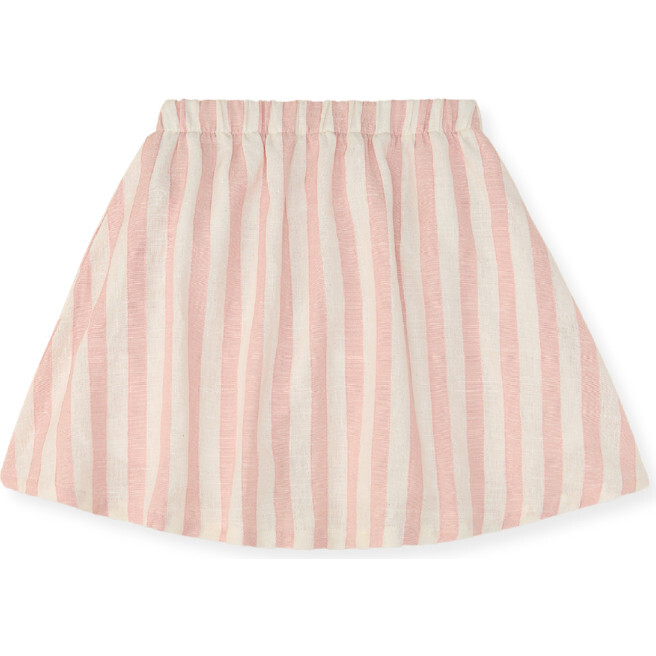 Verona Striped Flare Skirt, Pink - Skirts - 1