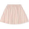 Verona Striped Flare Skirt, Pink - Skirts - 1 - thumbnail