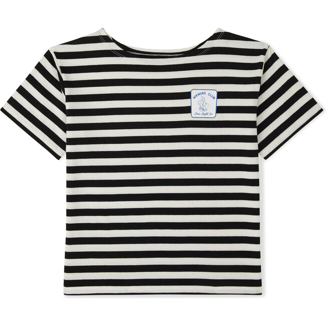 St. Marco Striped Tee, Black and White