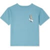 Organic Weekend Graphic Tee, Cameo Blue - T-Shirts - 1 - thumbnail