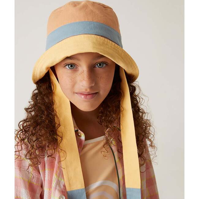 Singing Wide Brim Beach Hat, Peach Bloom - Hats - 2