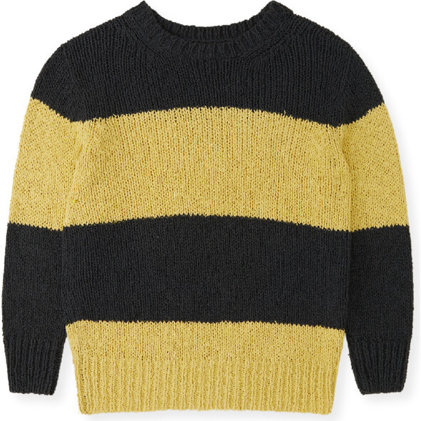 Lima Thick Boucle Stripe Sweater, Yellow and Green