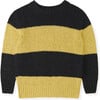 Lima Thick Boucle Stripe Sweater, Yellow and Green - Sweaters - 1 - thumbnail