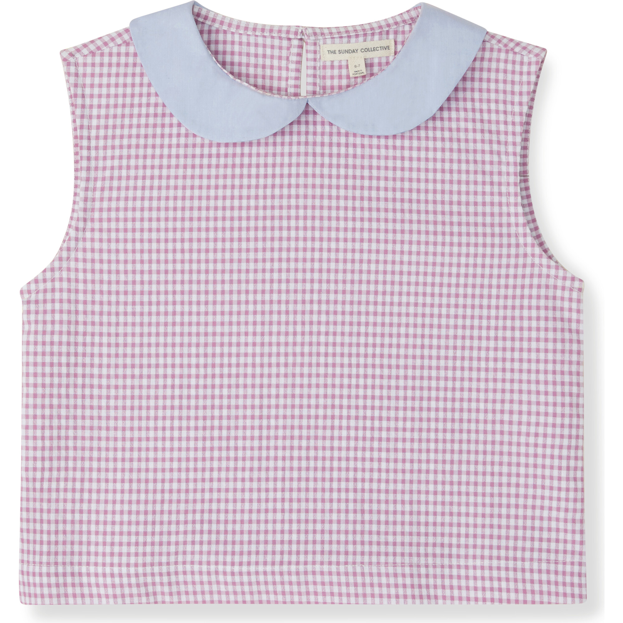 Gingham Picnic Top, Lavender - Blouses - 1