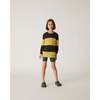 Lima Thick Boucle Stripe Sweater, Yellow and Green - Sweaters - 2