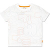 Outline Ribbed Neck Short Sleeve T-Shirt, Prints - T-Shirts - 1 - thumbnail