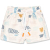 Scribble SPF+50 Chlorine Resistant Trunk, Multicolors - Swim Trunks - 1 - thumbnail