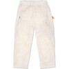 Mc Linen Pant With Adjustable Drawstrings, Cream - Pants - 1 - thumbnail