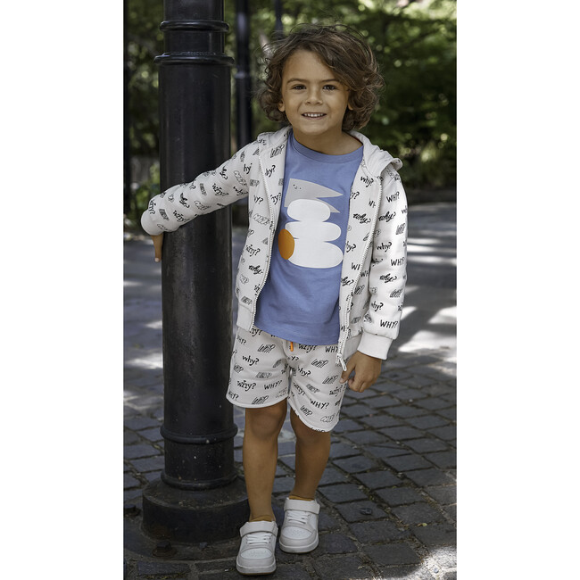 Shapes 2 Ribbed Neck Short Sleeve T-Shirt, Multicolors - T-Shirts - 2