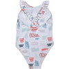 Scribble SPF+50 Chlorine Resistant Swimsuit, Multicolors - One Pieces - 2