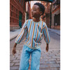 Stripes 2 Ribbed Neck Summer Sweatshirt, Multicolors - Sweatshirts - 2