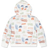 Scribble 1 Ribbed Neck Zip-Up Hoodie, Multicolors - Sweatshirts - 3