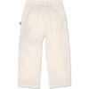 Mc Linen Pant With Adjustable Drawstrings, Cream - Pants - 3