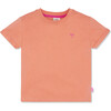 Mc Coral Ribbed Neck Short Sleeve T-Shirt, Pink - T-Shirts - 1 - thumbnail