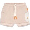 Mc Harem Short With Adjustable Drawstrings, Pink - Shorts - 1 - thumbnail