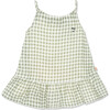 Gingham Linen Summer Dress, Plaid - Dresses - 1 - thumbnail
