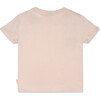 Flower Ribbed Neck Short Sleeve T-Shirt, Pink - T-Shirts - 2
