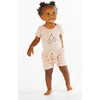 Mc Harem Short With Adjustable Drawstrings, Pink - Shorts - 2