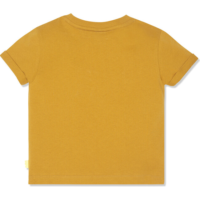 Banana Peel Ribbed Neck Short Sleeve T-Shirt, Brown - T-Shirts - 2