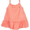 Baby Gingham Linen Summer Dress, Plaid - Dresses - 1 - thumbnail