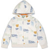 Scribble 2 Ribbed Neck Zip-Up Hoodie, Multicolors - Sweatshirts - 1 - thumbnail