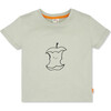 Eaten Apple Ribbed Neck Short Sleeve T-Shirt, Green - T-Shirts - 1 - thumbnail