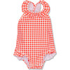 Baby Gingham SPF+50 Chlorine Resistant Swimsuit, Plaid - One Pieces - 1 - thumbnail