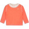 Baby SPF+50 Chlorine Resistant Long Sleeve Rashguard, Coral - Rash Guards - 1 - thumbnail