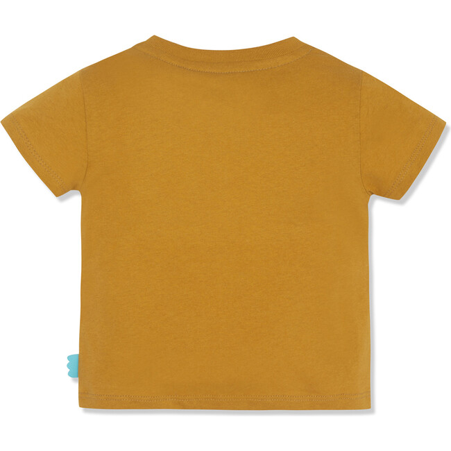 Bee T-Shirt With Shoulder Snaps, Brown - T-Shirts - 3