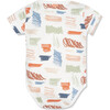 Scribble Bodysuit With Snaps, Prints - Onesies - 2