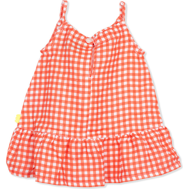 Baby Gingham Linen Summer Dress, Plaid - Dresses - 2