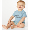 Earth Influencer T-Shirt With Shoulder Snaps, Blue - T-Shirts - 2