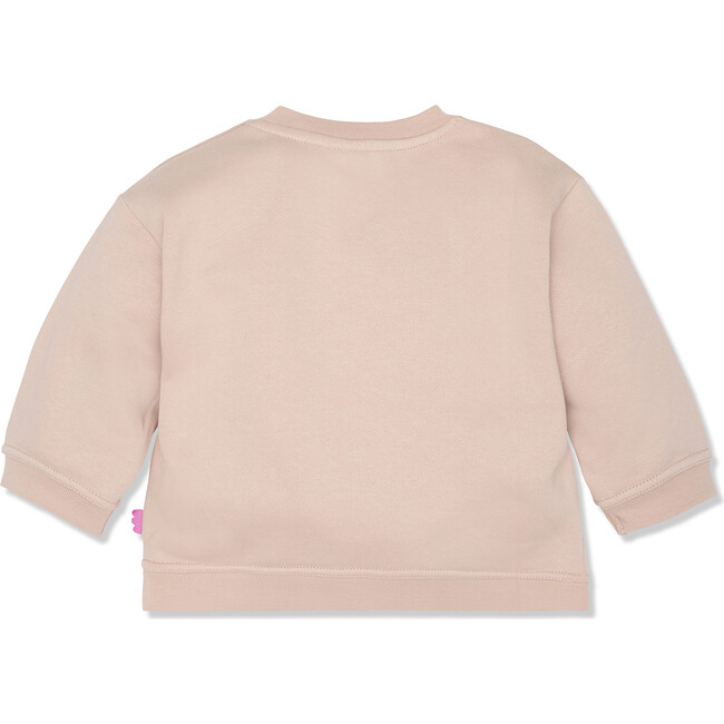 100% Earth Loving Ribbed Neck Summer Sweatshirt, Pink - Sweatshirts - 3