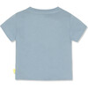 Earth Influencer T-Shirt With Shoulder Snaps, Blue - T-Shirts - 3