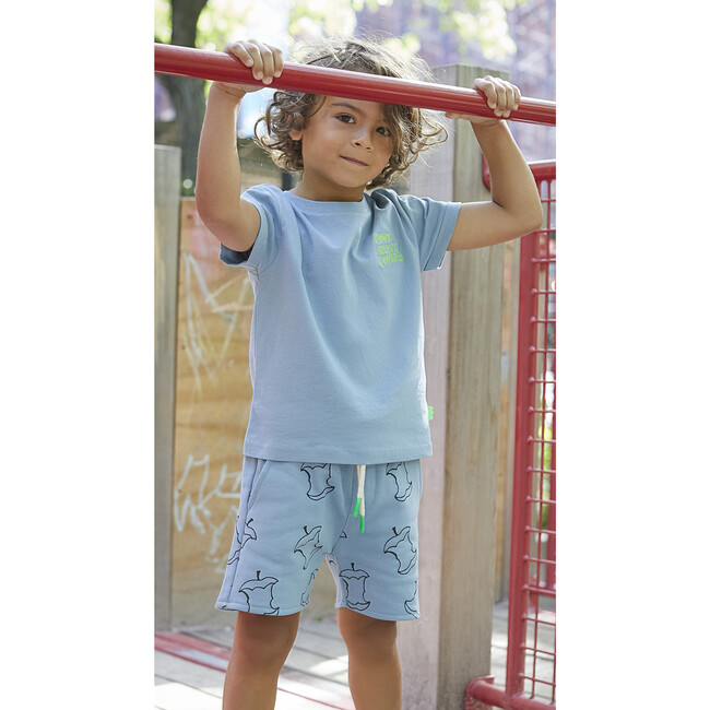 Apple Soft Molleton Short, Blue - Shorts - 2
