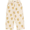 Loretta Denim Pant, Florals - Pants - 1 - thumbnail